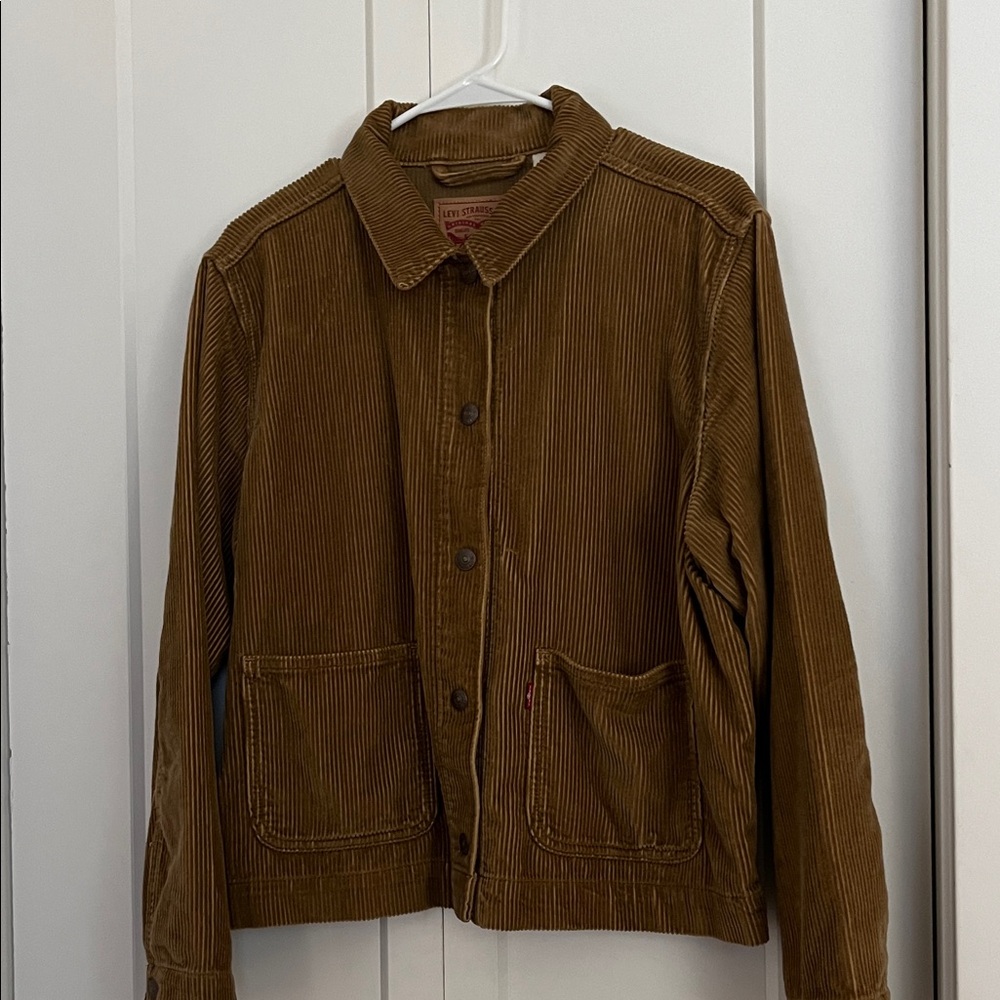Levi's 100% Cotton Tan Corduroy Shirt Jacket